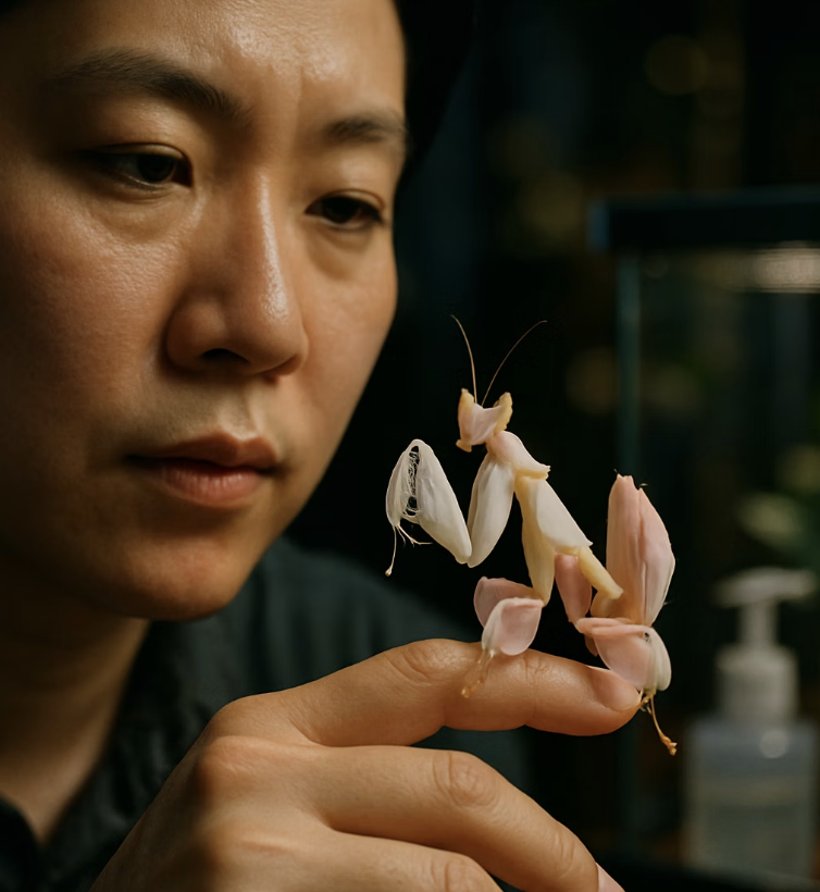 초보 집사 필독! 희귀 반려동물 꽃사마귀 키우기 A to Z (사육통&amp;#44; 온습도&amp;#44; 먹이 완벽 가이드)