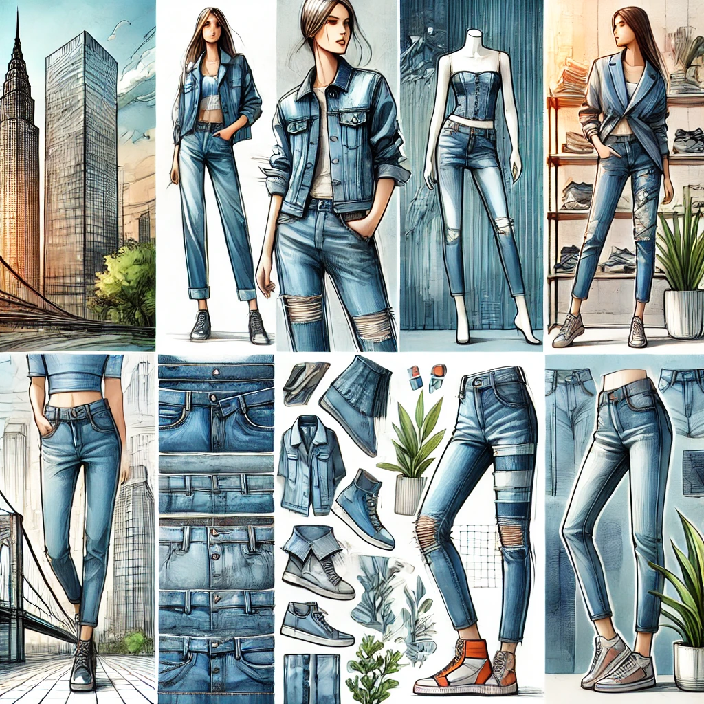 데님 패션 추천 관련 사진