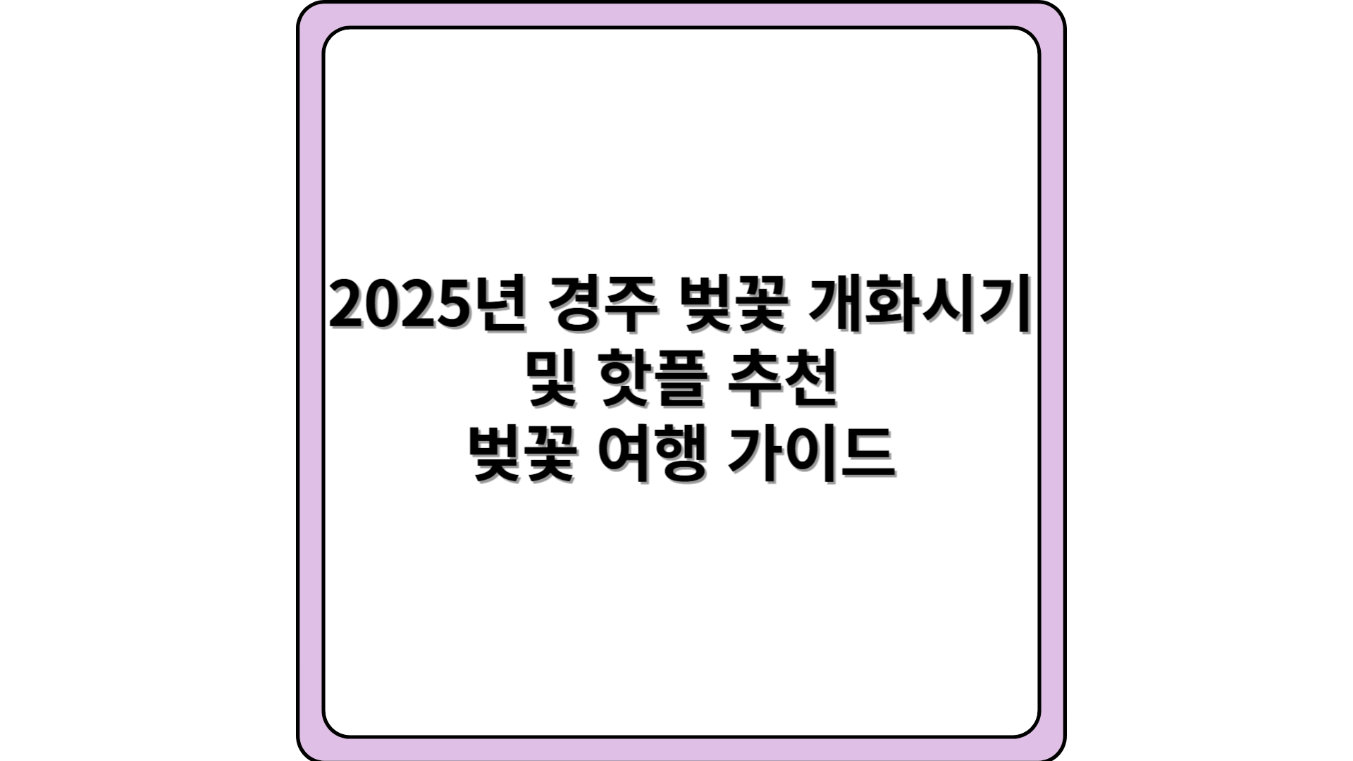 2025년-경주-벚꽃-개화시기-핫플추천-벚꽃-여행가이드