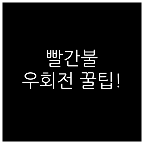 빨간불 우회전 단속 현장과 무인 차이..