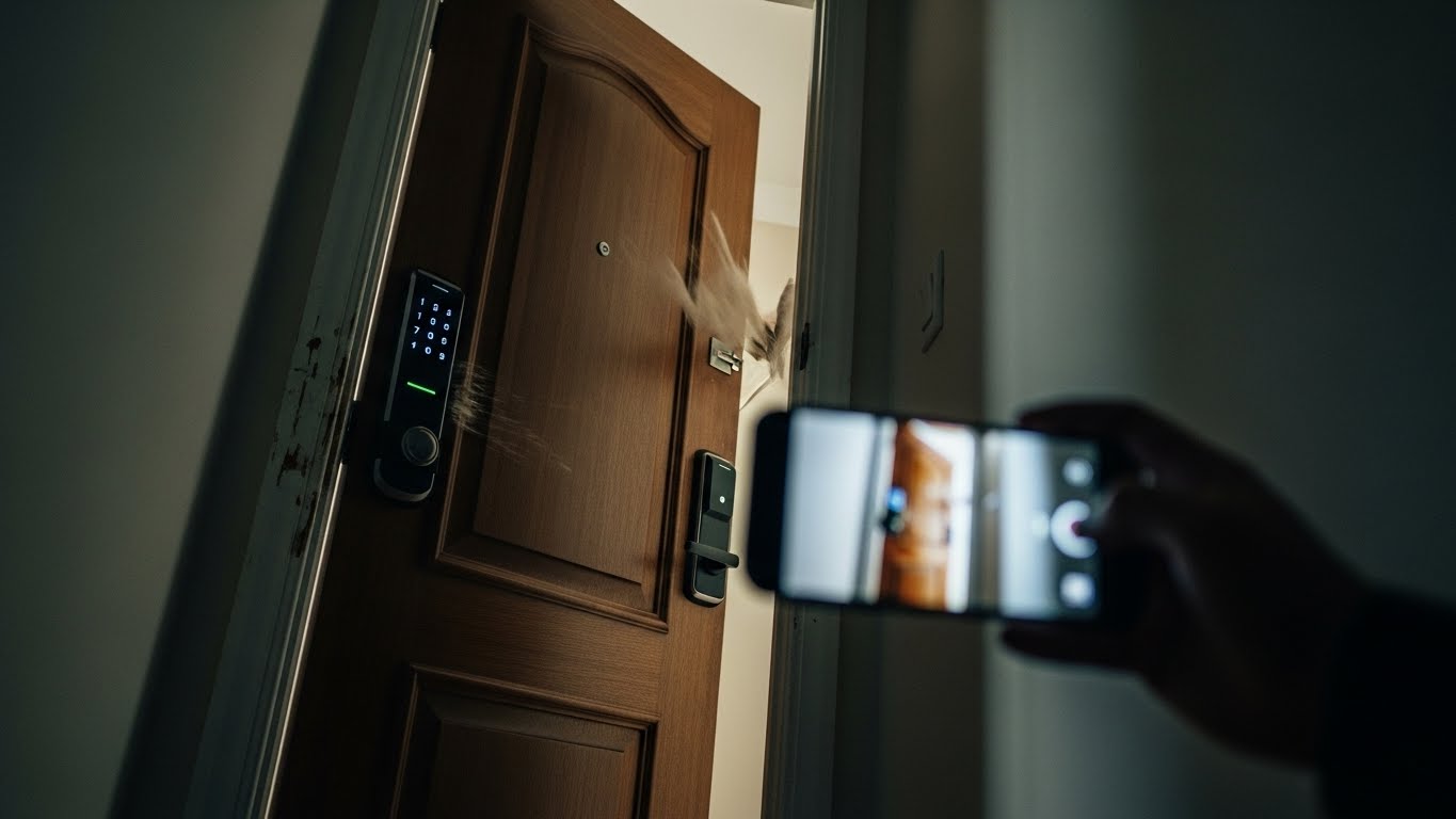 재물손괴&amp;#44; 협박죄&amp;#44; 현관문위협