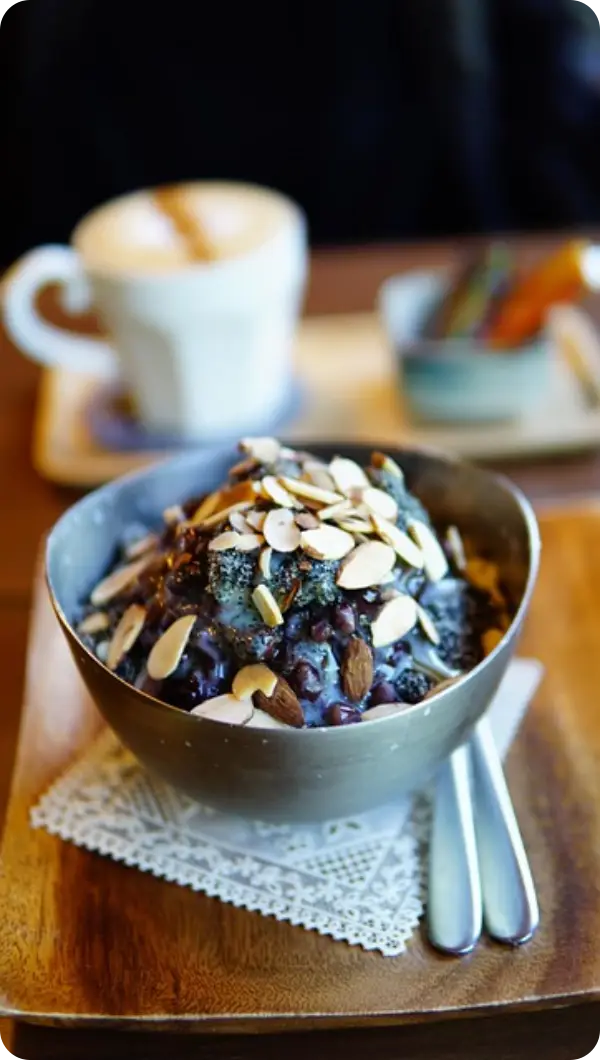 메가커피 팥빙수