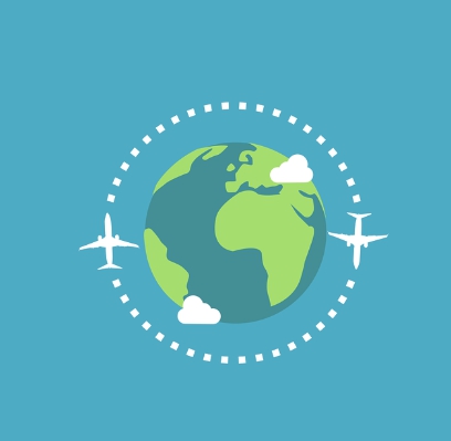 출국납부금 환급-지구 그림