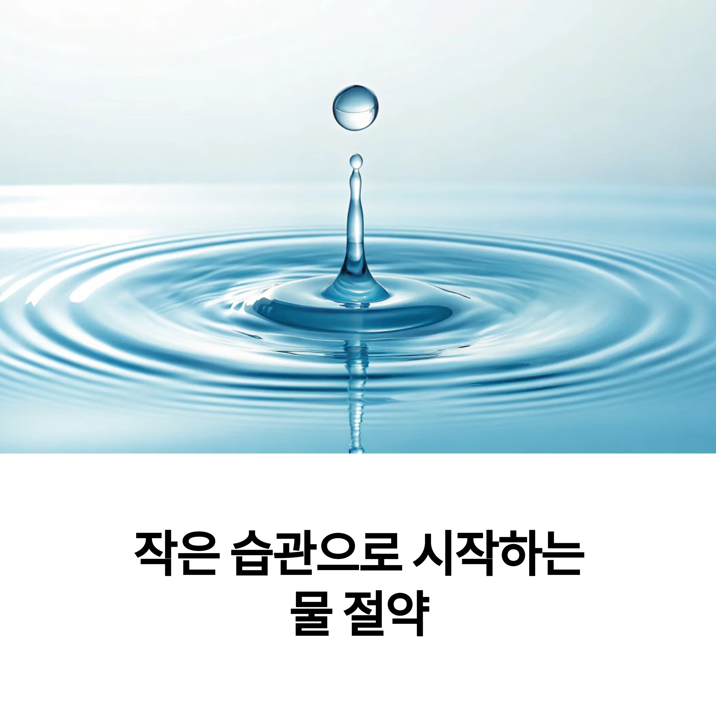 물 절약 실천법