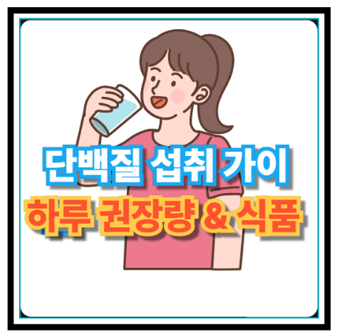 단백질 섭취 가이드