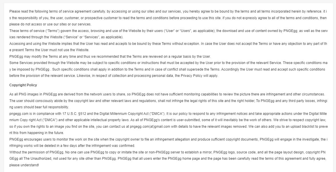 pngegg 이용약관