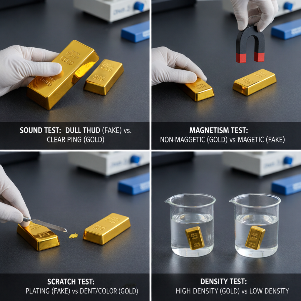 집에서 금을 구별할 수 있을까요?