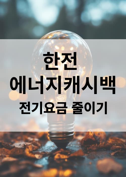 한전에너지캐시백신청방법
