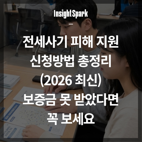 전세사기 피해 지원 신청방법 총정리
