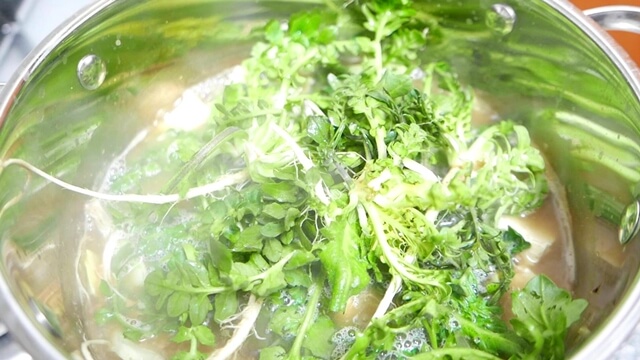 냉이된장국 끓이기