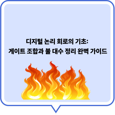 디지털 논리 회로의 기초: 게이트 조합과 불 대수 정리 완벽 가이드