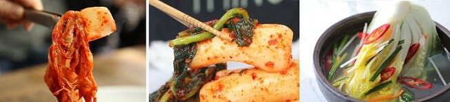 배추김치-알타리김치-백김치