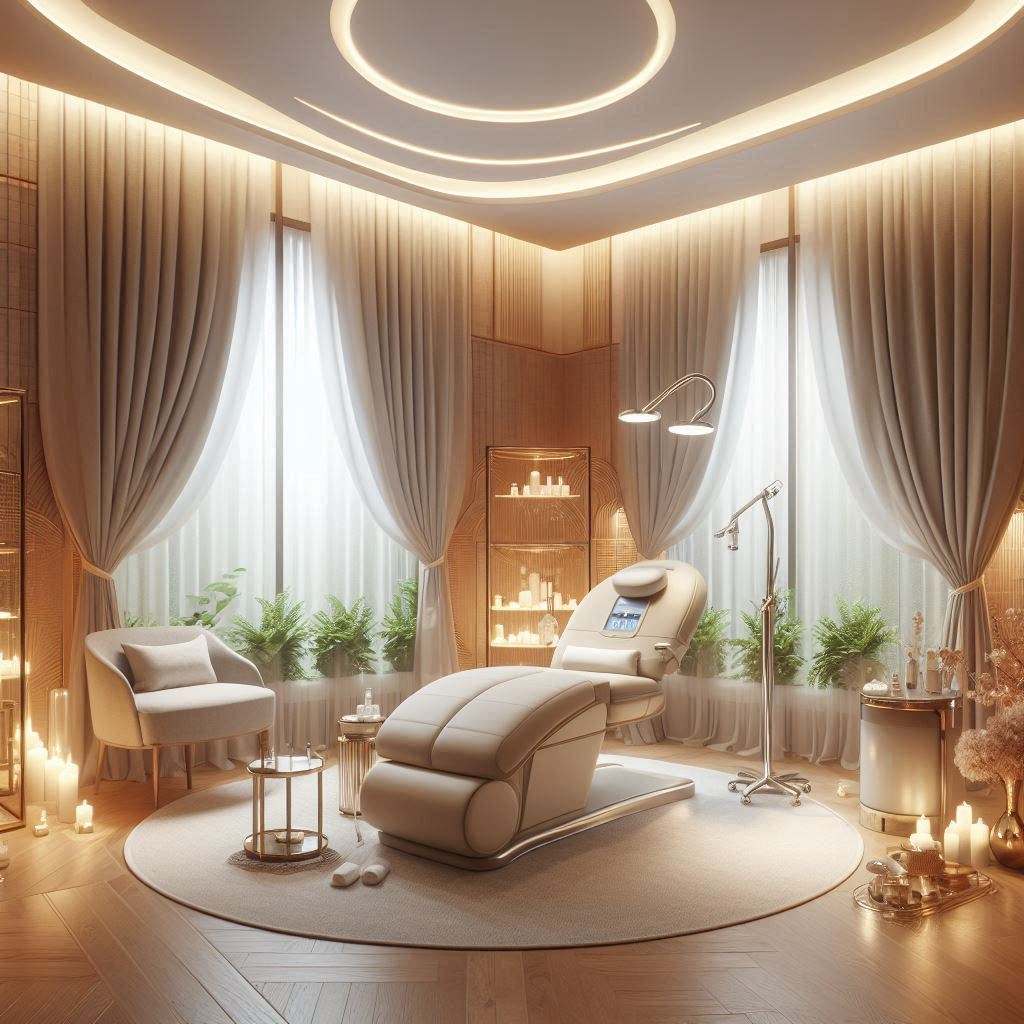 피부,체형관리 샵 배경