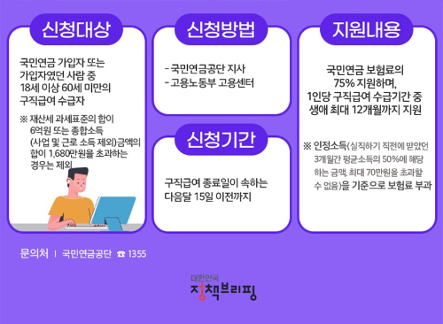 국민연금-실업크레딧-신청방법