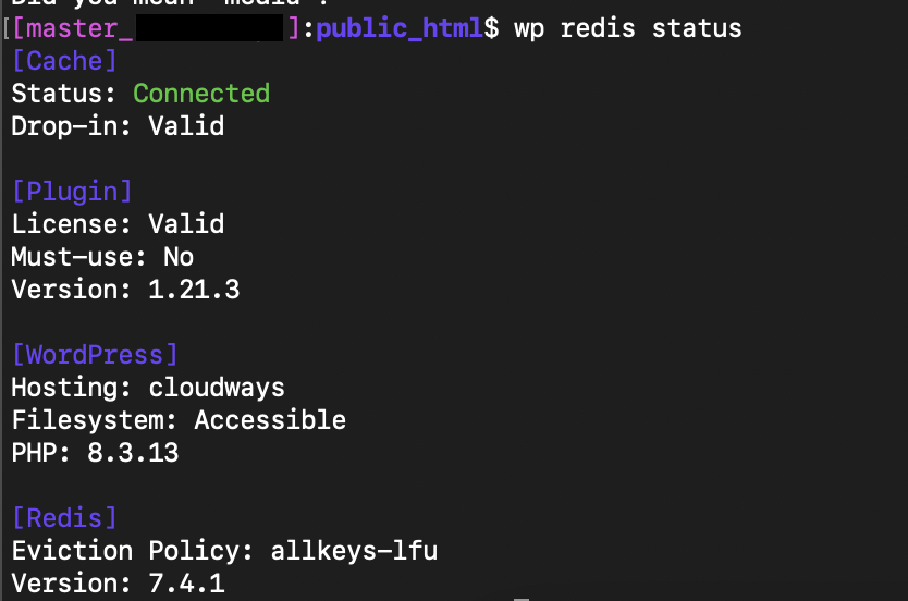 클라우드웨이즈: object cache API 로드 오류