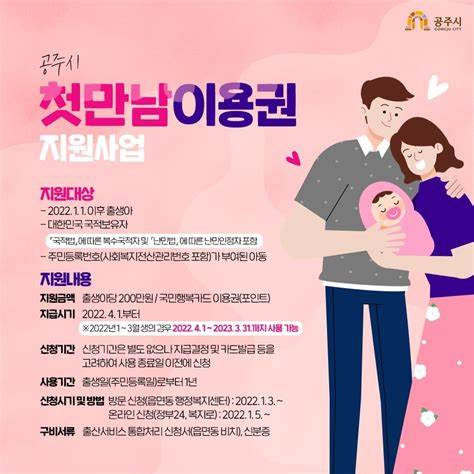 첫만남이용권(출처: 보건복지부)