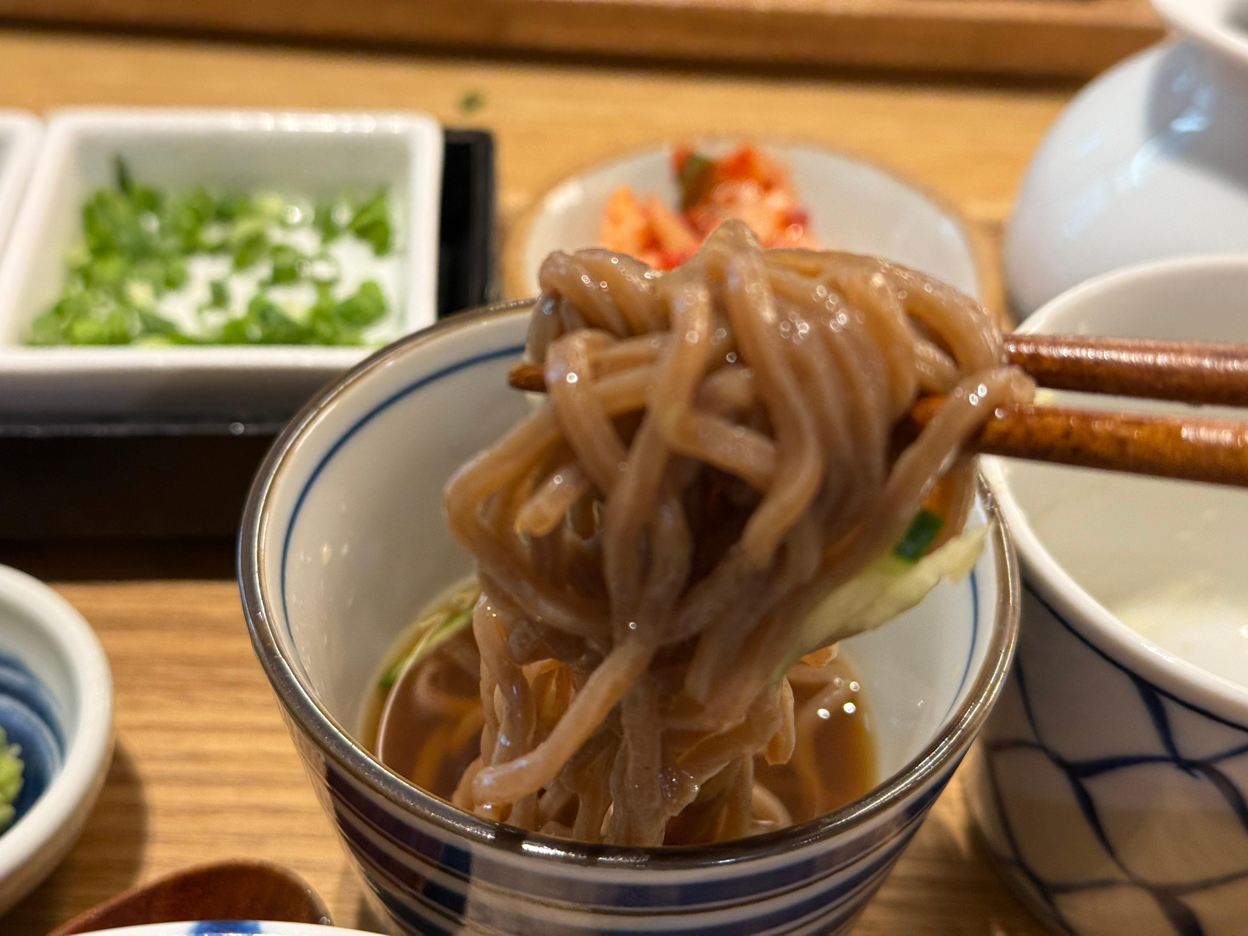 겨울에 먹는 냉모밀의 맛