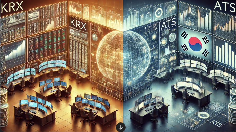 기존거래소와 대체거래소 비교 사진