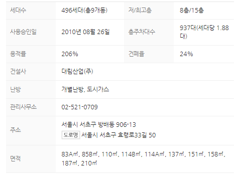 단지정보