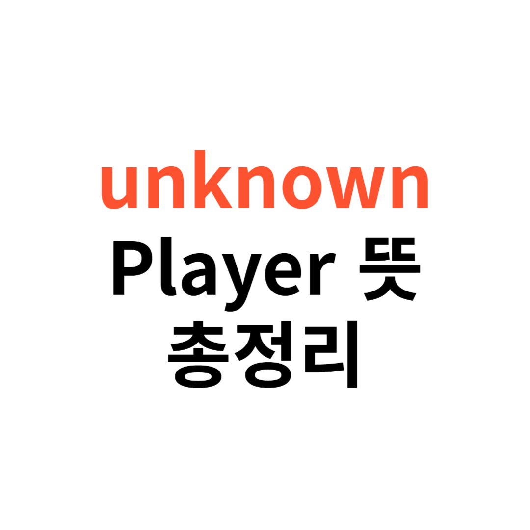 롤 unknown player