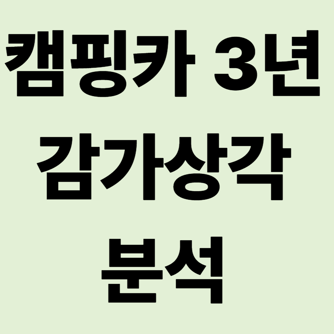 캠핑카 3년 타면 반값 될까? 실제 매각 사례로 본 감가상각 분석