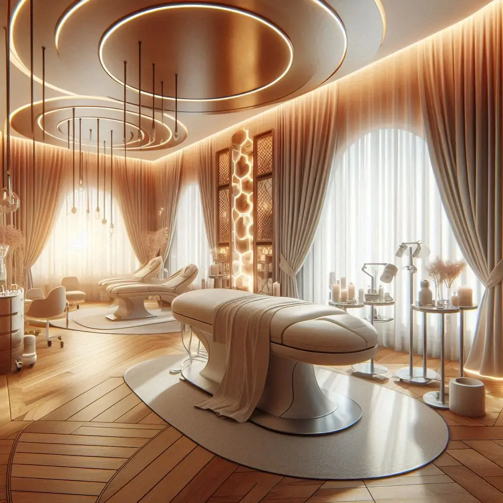 피부,체형관리 샵 배경