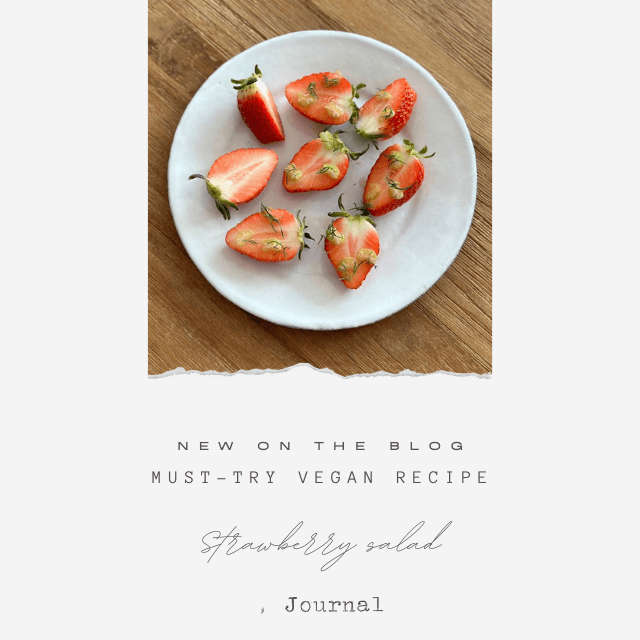 와인 안주에 어울리는 제철 딸기 샐러드