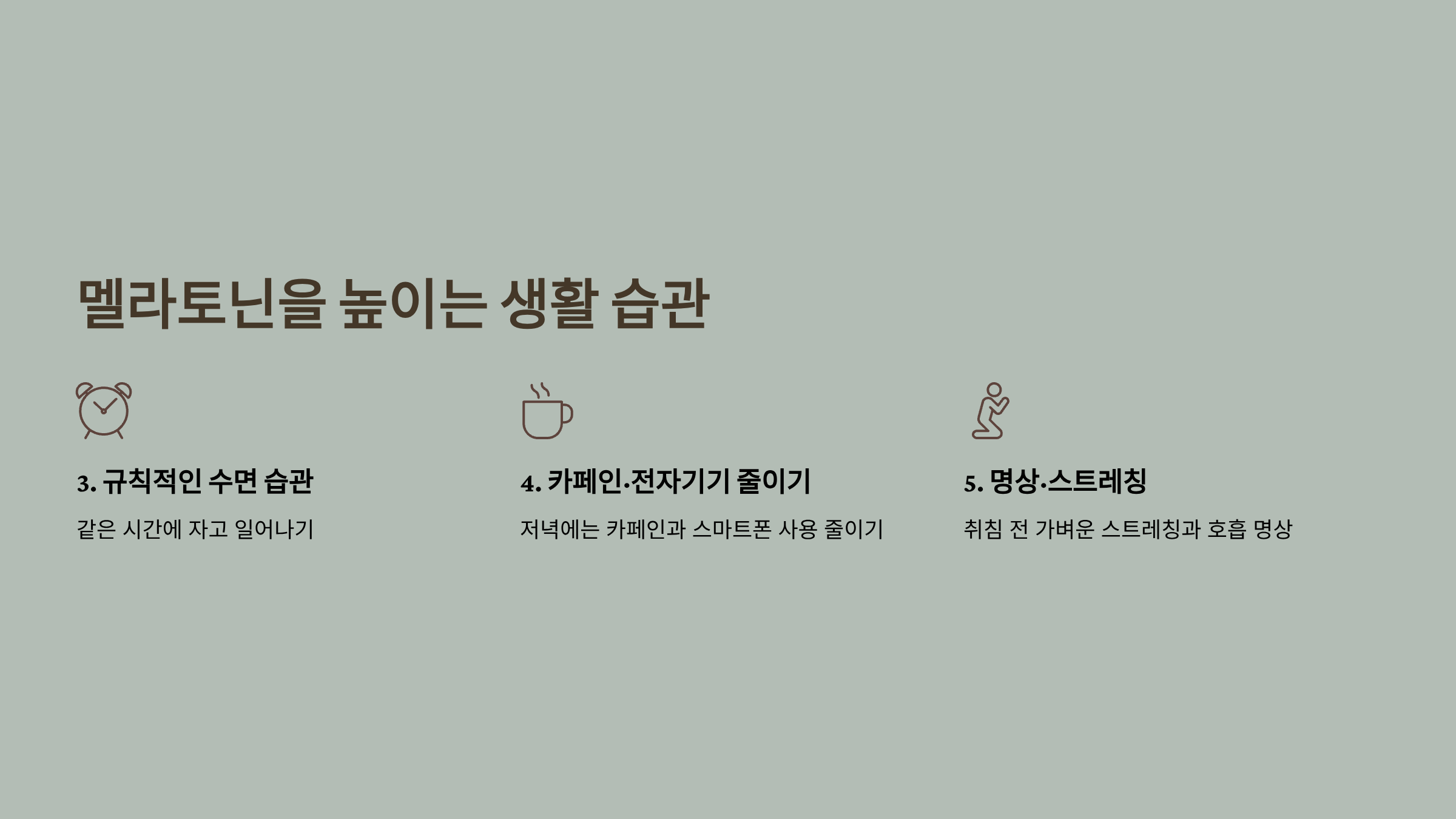 멜라토닌 사진입니다.