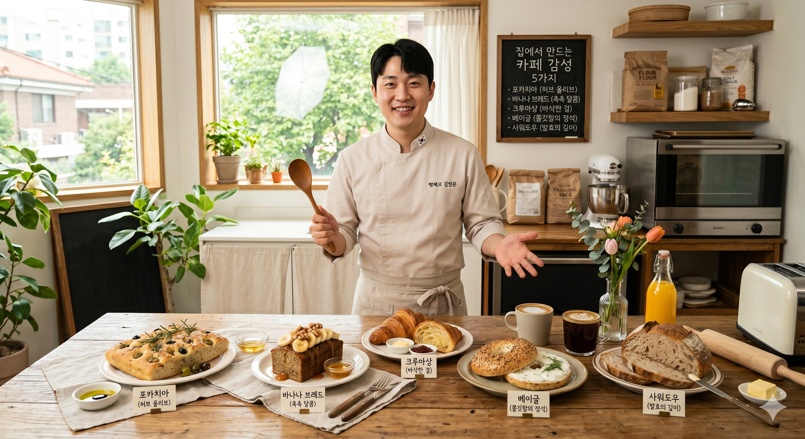 집에서 만드는 카페 감성 브런치 빵 5가지