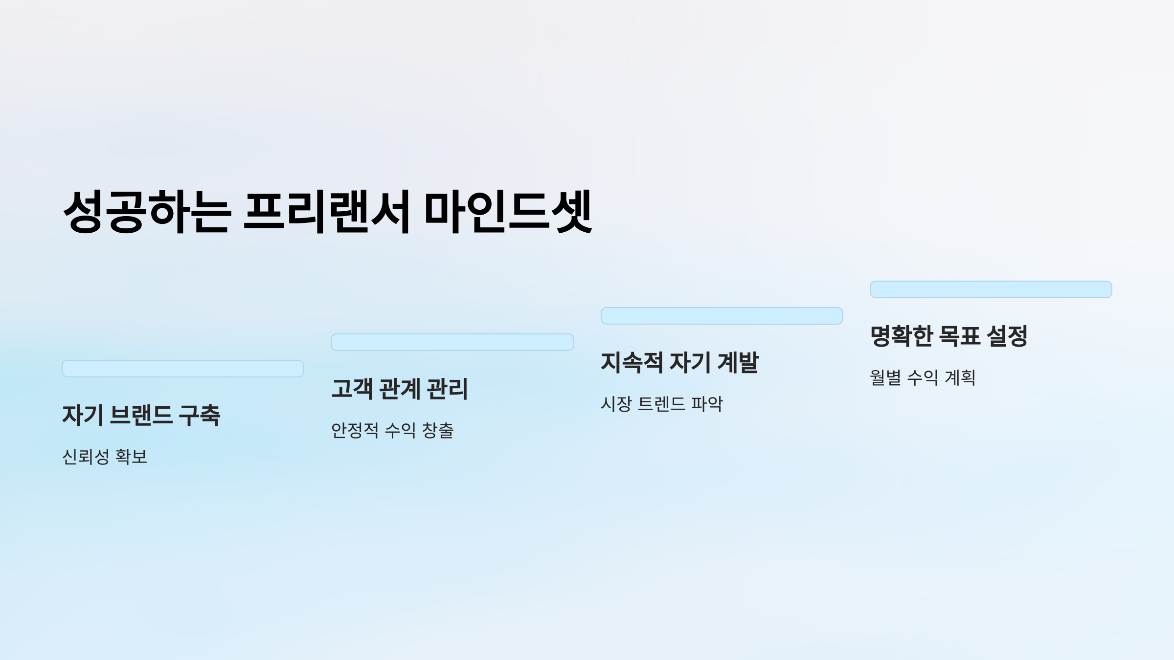 꾸준한 수익 창출을 위한 마인드셋