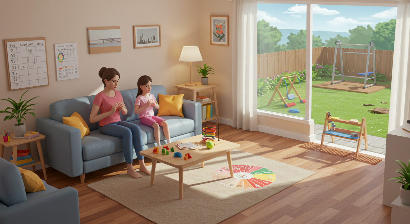 육아 스트레스 해소법 그림