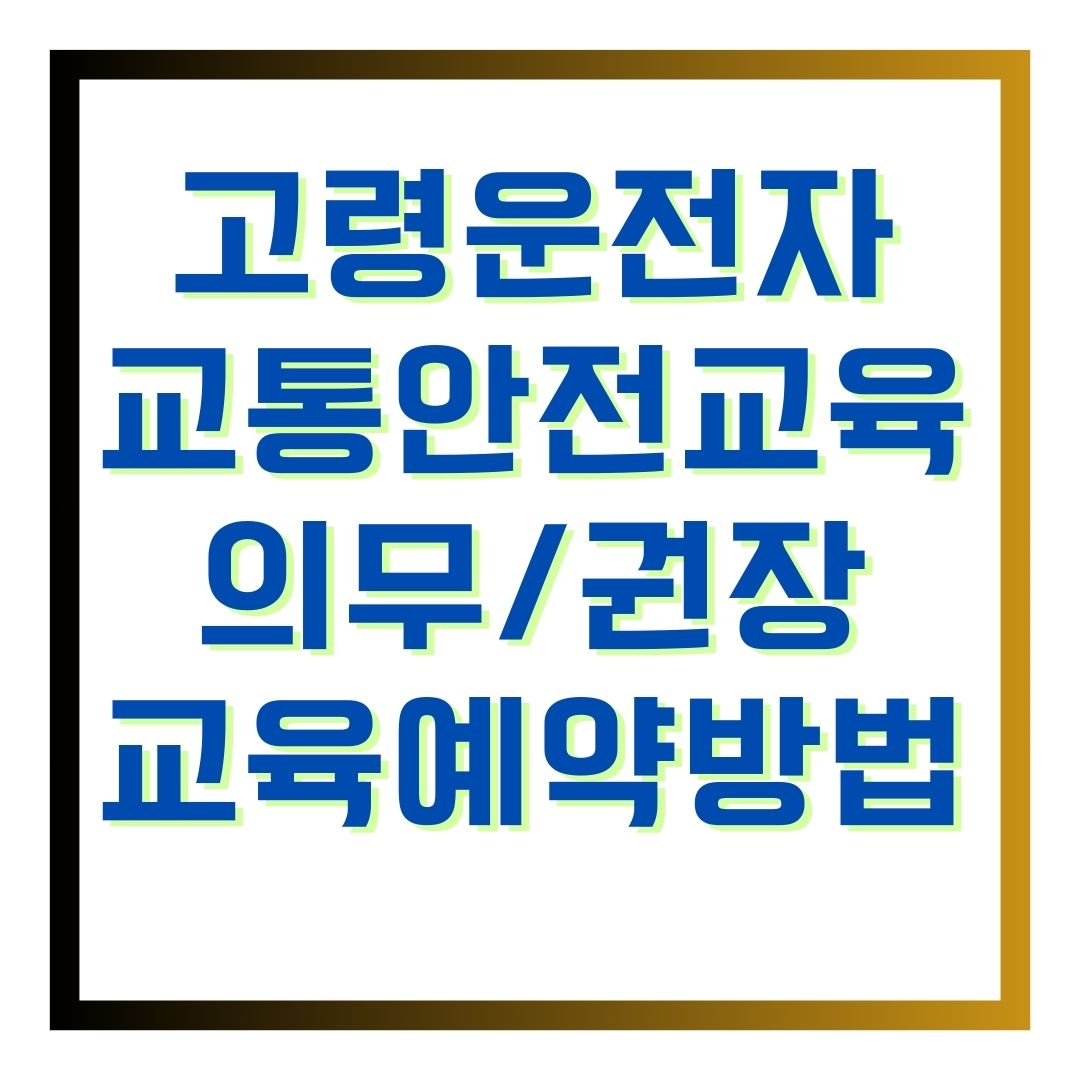 고령운전자교통안전교육