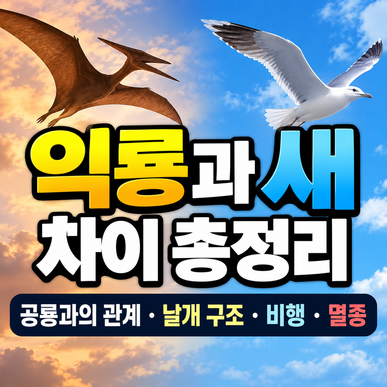 익룡과 새 차이