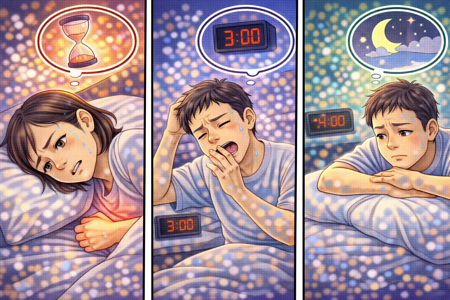불면증 3가지 유형비교(입면장애,중간각성,새벽각성)관련 사진