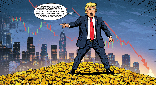 트럼프가 현재의 증시 하락을 미국 경제가 "탄탄해지는 과정"이라고 직접 언급