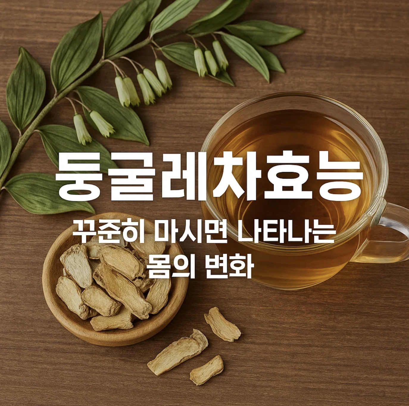 둥굴레차효능, 꾸준히 마시면 나타나는 몸의 변화