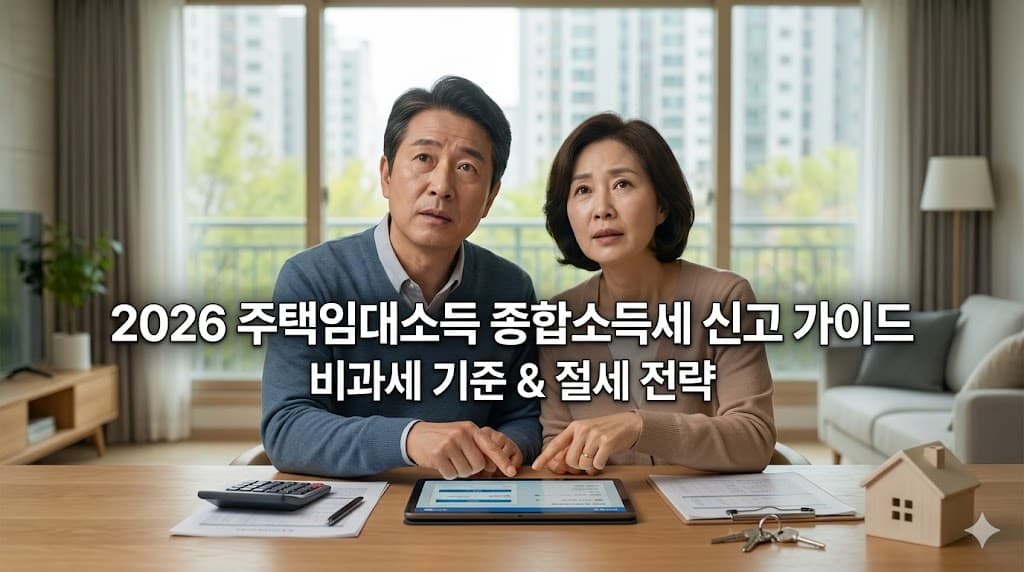 2026년 주택 임대 소득세 과세 기준 및 절세 전략 가이드 이미지