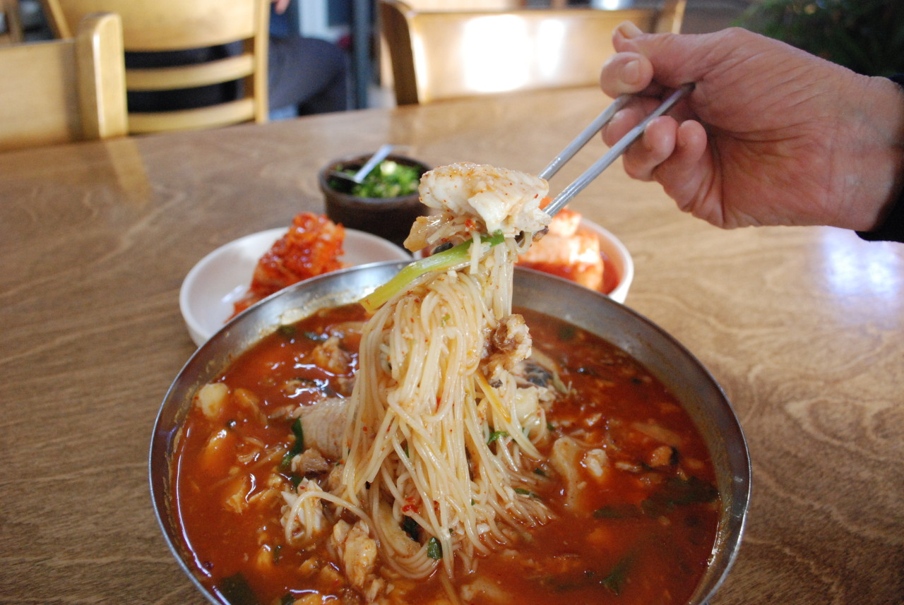 옥천 생선국수 맛집 청양식당