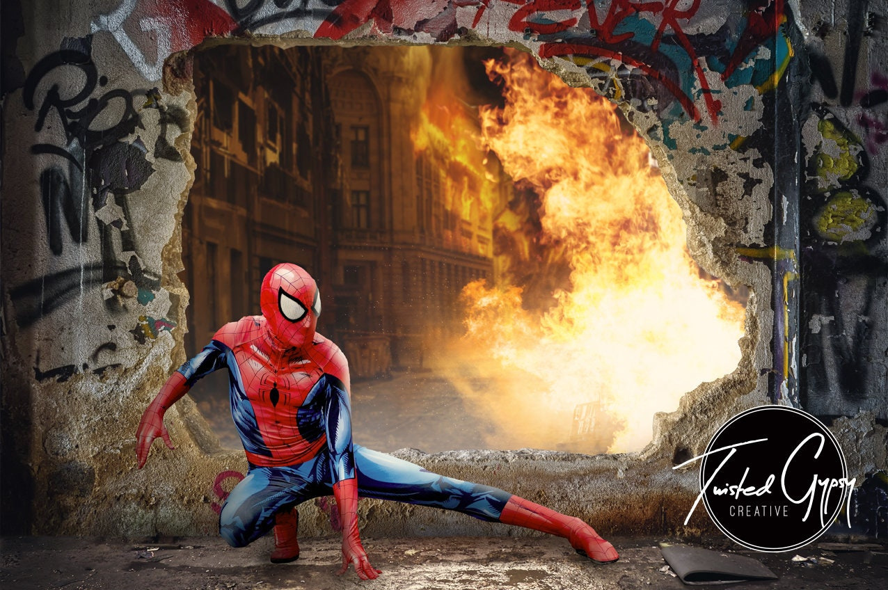 스파이더맨 포즈