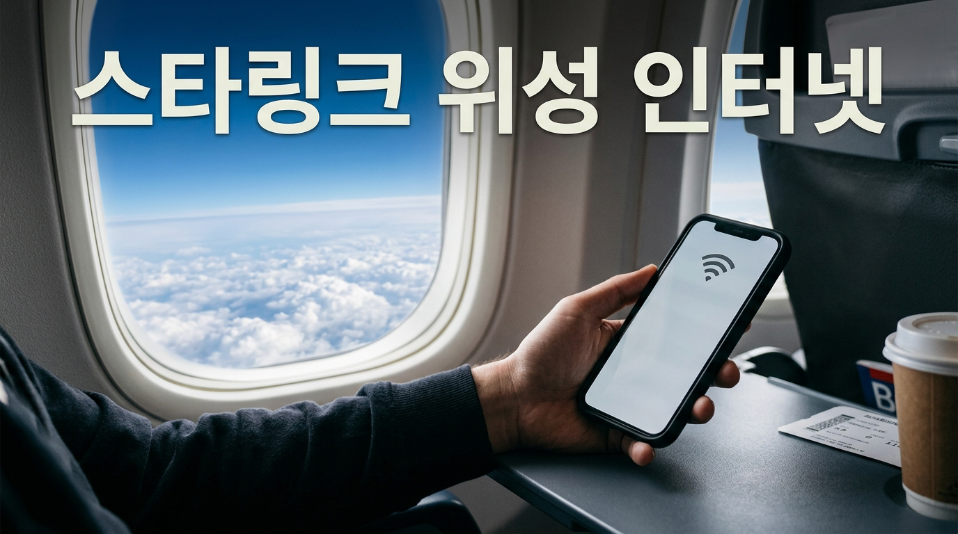저궤도 위성으로 인터넷을 연결하는 스타링크 기술을 보여주는 사진