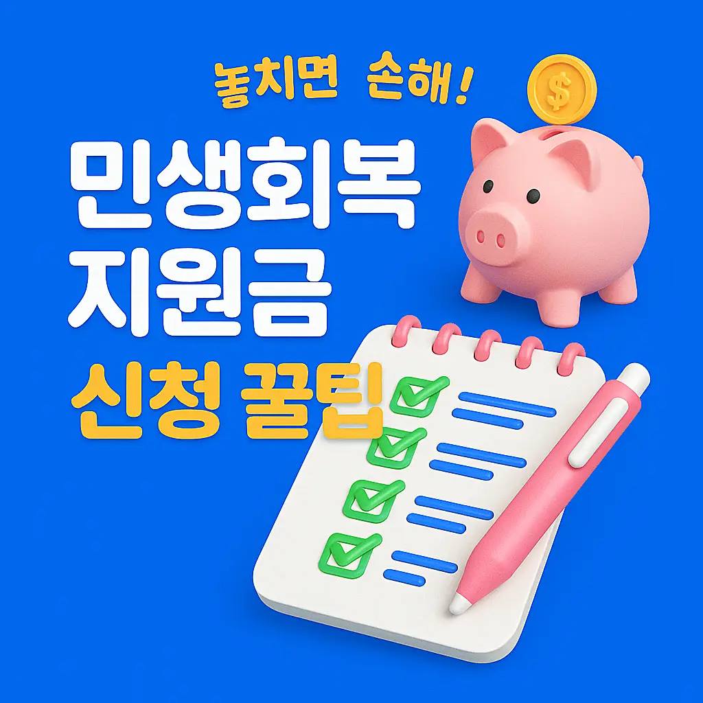 민생지원금 신청 꿀팁 요약