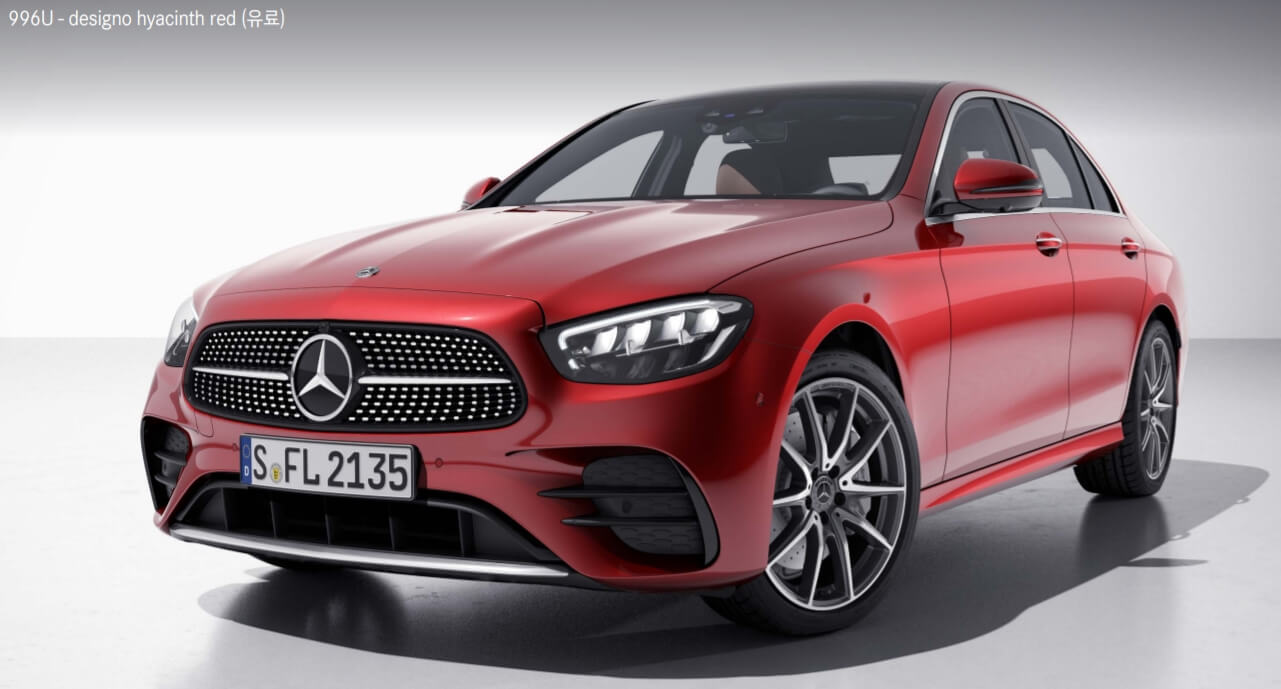 E클래스 색상코드 - hyacinth red(색상 코드 : 996)