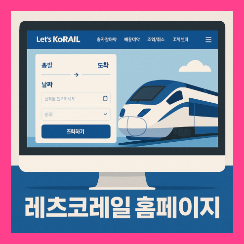 레츠코레일 홈페이지, 예매 및 여행상품 총정리!