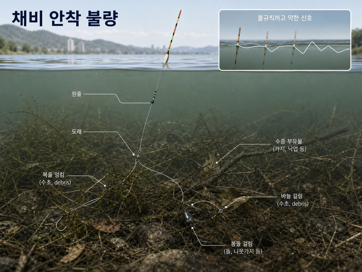 채비 안착 불량 상태