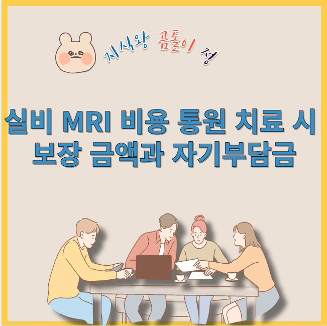 실비 mri 비용 통원 치료 시 보장 금액과 자기부담금