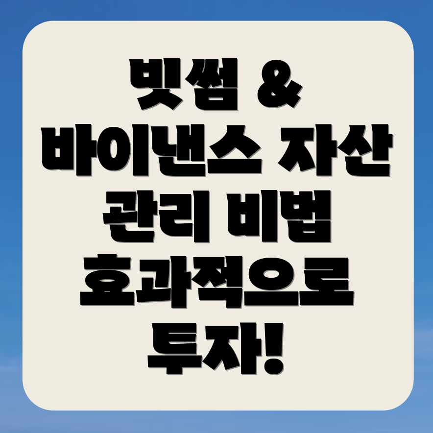 자산 포트폴리오 관리