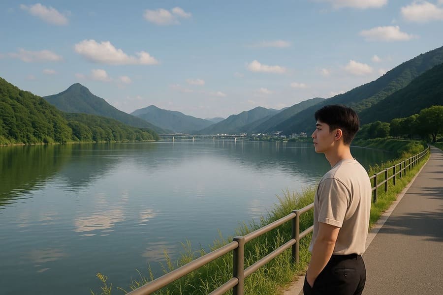 도심의 소음 대신 고요함을 담은 한강보다 조용한 국내 강변 여행지 추천