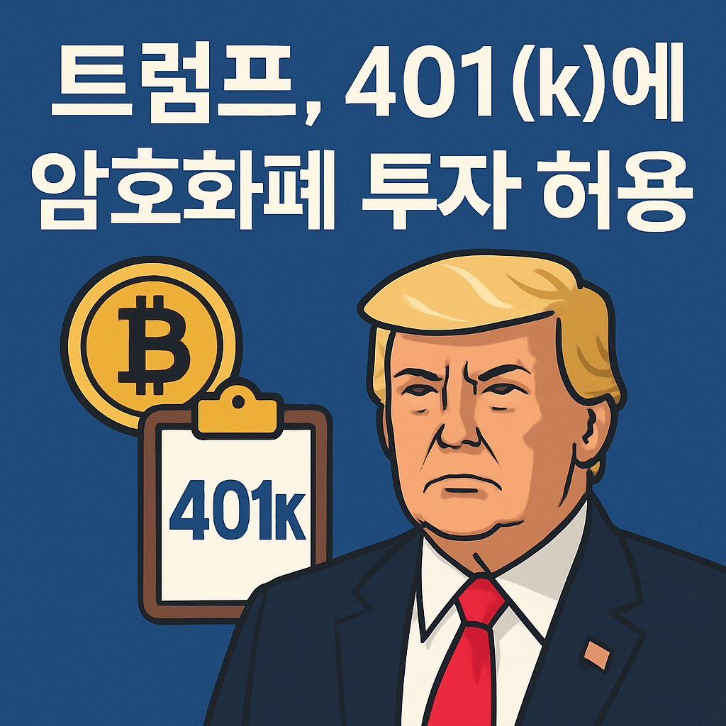 트럼프 대통령, 401(k) 퇴직연금 암호화폐 투자 허용 행정명령 심층 분석