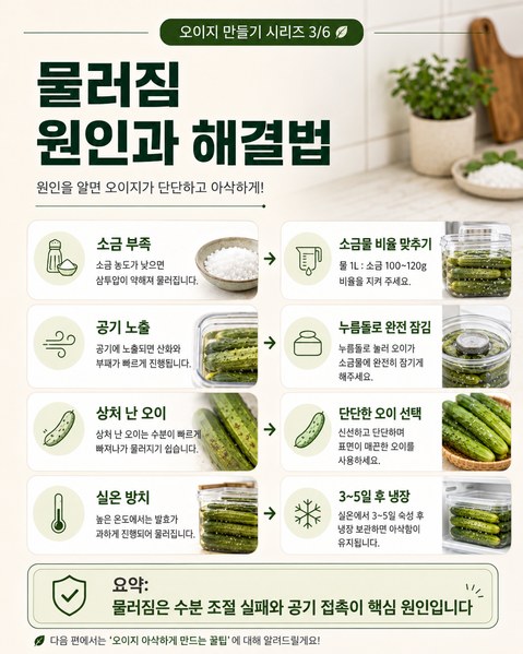 오이지 담그는 방법