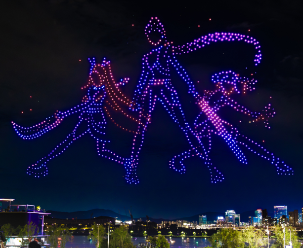 2025년 서울 뚝섬 케데헌 드론라이트쇼 이미지